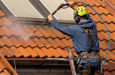 Démoussage et hydrofuge de toiture à Léoville